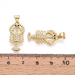 Латунные микро проложить кубического циркония подвески KK-T071-88G