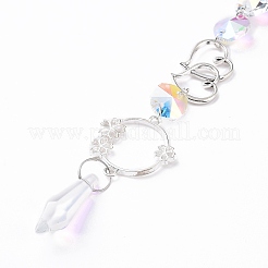 Ab цветное покрытие хрустальная пуля большие подвесные украшения&nbsp;LS-HJEW-G019-03F