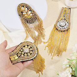 6 шт. 3 стиля модных эполет с кисточками AJEW-GL0002-25