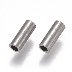 Anlaufgeschützte 304 Edelstahl-Rohrperlen&nbsp;STAS-F224-01P-C
