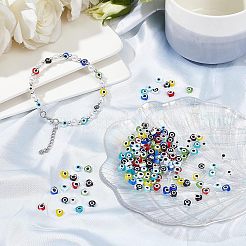 180 шт. 9-цветные бусины ручной работы от сглаза LAMP-FH0001-09