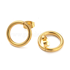 Orecchini a bottone in acciaio inossidabile 304 per donna&nbsp;STAS-Z047-10G