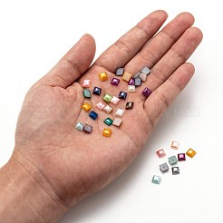 Абс пластмассовые имитационные жемчужные кабошоны SACR-R748-6x6mm-M