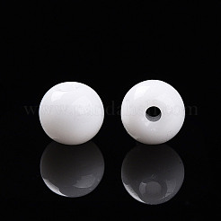 Perlas de vidrio de color sólido opaco&nbsp;GLAA-N007-4mm-A01