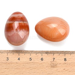 Natürlicher rot gebänderter Achat (gefärbt und erhitzt) Eierstein&nbsp;GG-L654-H02-09