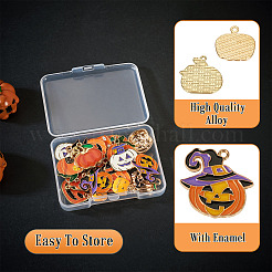 20pcs 10 Arten Halloween-Thema-Legierungs-Emaille-Anhänger&nbsp;ENAM-TA0003-43
