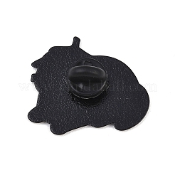 Эмалированные значки с котом и листом&nbsp;JEWB-L027-01EB-03