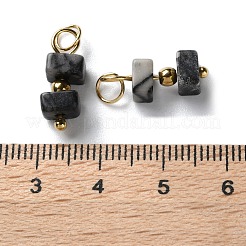 Подвески из натурального драгоценного камня в форме куба с бусинами&nbsp;STAS-C120-02G