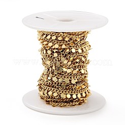 Реечное покрытие настоящих латунных бордюрных цепей KK-E015-01G