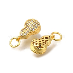 Micro Pave Bijoux de zircone cubique en laiton de placage en râtelier&nbsp;KK-F883-08G