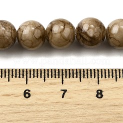 Естественно полосатый каменные бусы нити&nbsp;G-D315-A01-03-8mm