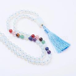 Opalite gland pendentif colliers&nbsp;NJEW-P193-A08