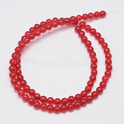 Natürliche und gefärbte Perle Malaysia Jade Stränge&nbsp;G-A146-4mm-A02