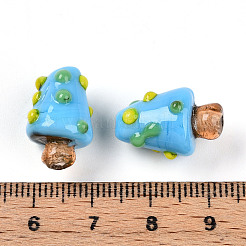 Perline irregolari fatte a mano in lampwork&nbsp;LAMP-T022-02A-03