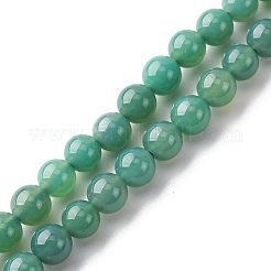 Натуральные бусины из зеленого оникса и агата (окрашенные и нагретые)&nbsp;G-K393-A03-6mm