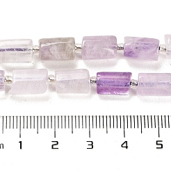 天然ラベンダーアメジストビーズ連売り  シードビーズで  ファセット列  9~11x6~7.5x6~7.5mm  穴：1.2mm  約30個/連  15.16~15.55インチ（38.5~39.5cm）&nbsp;G-G068-A29-01