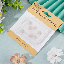 8шт латунные подвески из кубического циркония с микро-паве ZIRC-BBC0002-01