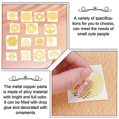 Самоклеющиеся латунные наклейки DIY-OC0002-51