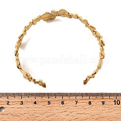 Браслеты-манжеты из нержавеющей стали 304 для женщин&nbsp;BJEW-F509-03E-G