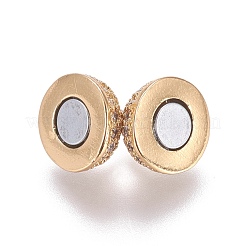 Магнитные застежки из латуни с цирконием и микропаве с петлями ZIRC-G097-01G