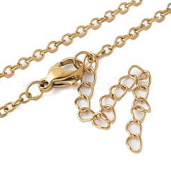 Унисекс цепочка из нержавеющей стали 304 с цепочкой на конце длиной 2 дюйм STAS-O037-83G-03A