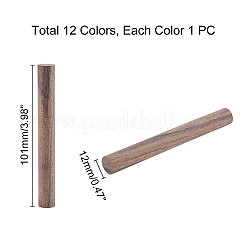 12 pieza de palo de madera de 12 colores&nbsp;WOOD-PH0001-51