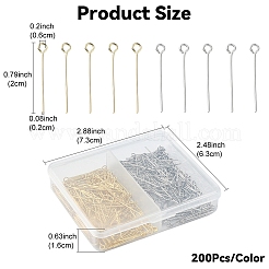 400 шт. 2-х цветный штифт из нержавеющей стали марки 304 FIND-YW0005-14