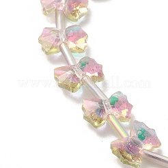 Гальванические стеклянные бусины&nbsp;EGLA-F163-01-FR03