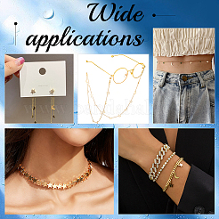 4 шт. 4-х стильные латунные цепочки в форме луны и звезды для изготовления ювелирных изделий FIND-PH0006-37