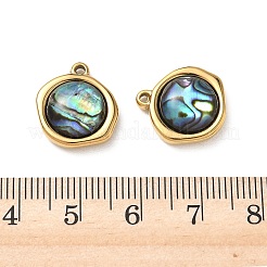 Natur Paua Muschel Anhänger&nbsp;STAS-G397-01G-02