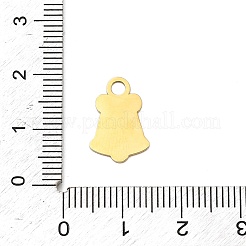 Рождественские эмалевые подвески из нержавеющей стали 304 STAS-I356-02G-07