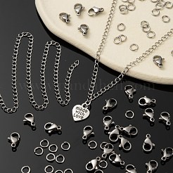 Наборы для самостоятельного изготовления ожерелий из нержавеющей стали 304&nbsp;DIY-LS0002-89P