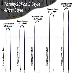 20 pièce 5 accessoires de fabrication de colliers cirés de style&nbsp;MAK-BT0001-04