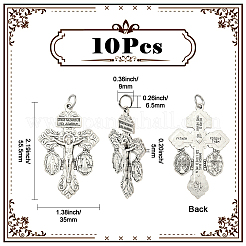 10 шт. большие подвески из сплава в тибетском стиле&nbsp;FIND-SC0020-48