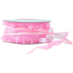 Лента из полиэфирных и пластиковых бусин&nbsp;OCOR-WH20012-61A