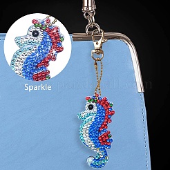 5D-Diamantmalerei-Schlüsselanhänger-Set mit Seepferdchen zum Selbermachen&nbsp;DIY-WH0161-59A