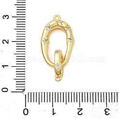 Реечное покрытие латунь микро паве прозрачный кубический цирконий складные застежки KK-K392-48G