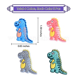 12шт 4 цвета силиконовые фокусные бусины JX755A