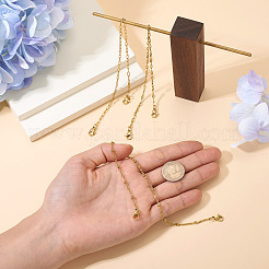 3 шт. набор цепочек для бейсболок из нержавеющей стали 304 в 3 стилях&nbsp;AJEW-TAC00034