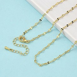 Цепочки-колье из латуни толщиной 2.5 мм NJEW-P339-02A-G
