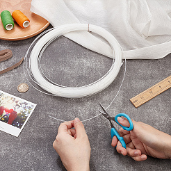 Пластиковый обшивочный шитьё свадебное платье ткань DIY-WH0504-350