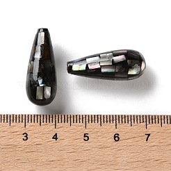 Натуральные черные бусины из ракушек для губ SSHEL-B002-10B-01