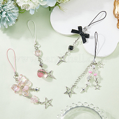 4 шт. 4 стиля акриловых мобильных ремней&nbsp;HJEW-SC0002-10