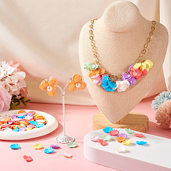 320шт 8 цвета непрозрачные акриловые подвески SACR-TA0001-41