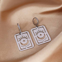 Серьги-кольца из нержавеющей стали 304&nbsp;FS-WGB8D04-01