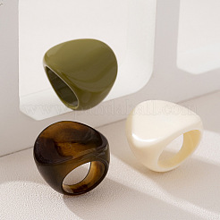 3 Stück Fingerringe aus Kunstharz.&nbsp;FS-WG12E8C-01