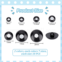 140 Stück 14 Stile Harzaugen zum Basteln&nbsp;RESI-PH0002-34