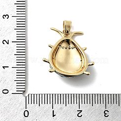 Латунные микро проложить кубического циркония подвески&nbsp;KK-H089-01C-G