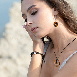 Подвески из натурального тигрового глаза G-FH0002-67A