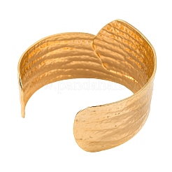 Браслеты-манжеты из нержавеющей стали 304 для женщин&nbsp;LS-BJEW-G711-01B-G